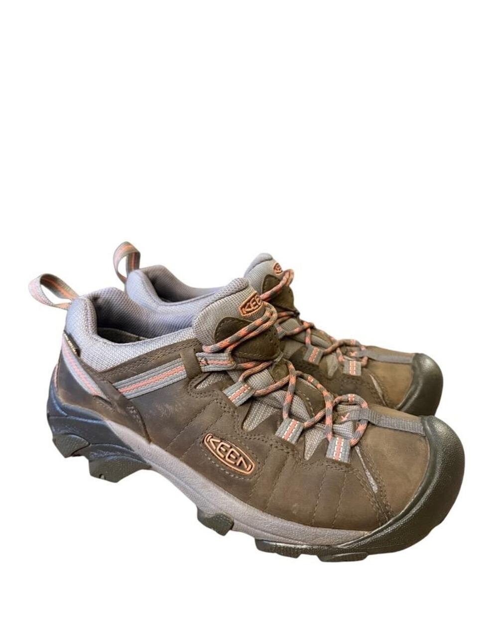 Keen Targhee Low Brown Leather Waterproof Hiking Shoe Women size 9